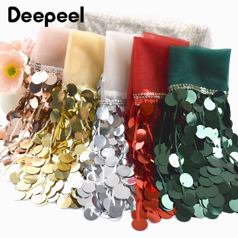 2/3 Yards 18cm Pailletten-Perl – Fringe Ribbon Sewing Bewertung und Preis