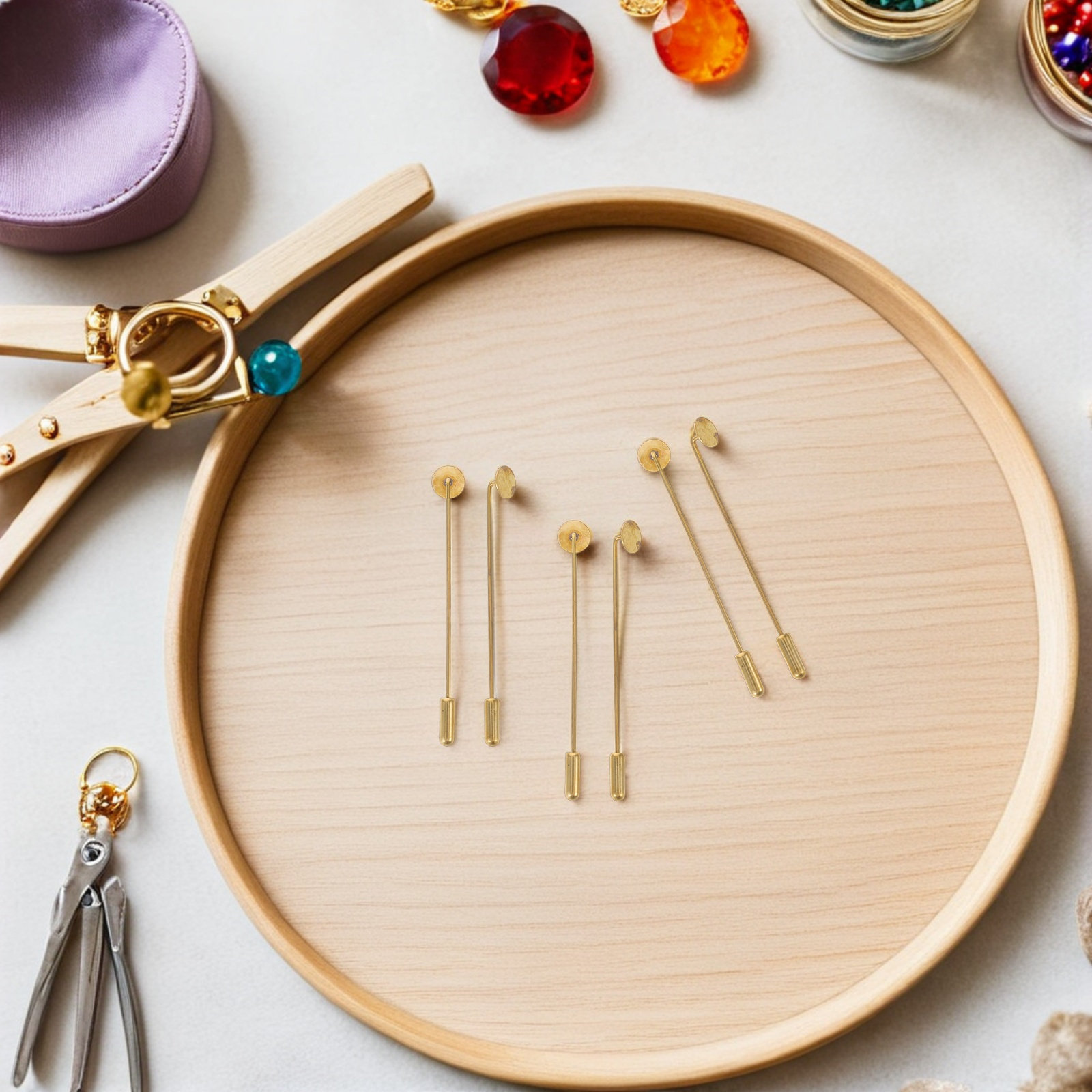Kupfer-Reversnadel-Rohlinge fü – Embroidery Craft Bewertung und Preis