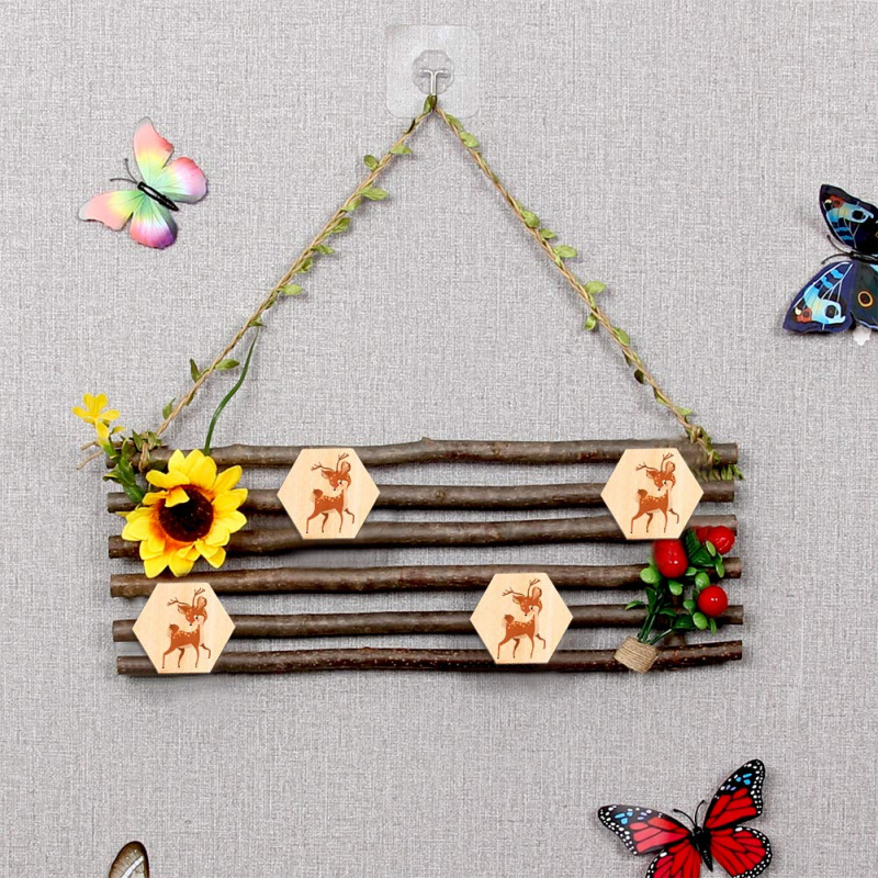 5cm Sechseckige Holzscheiben,  – Embellish Craft Bewertung und Preis