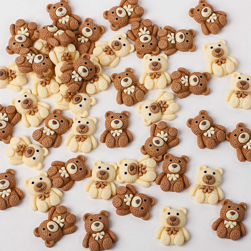 10/30/50 Stück Harz-Teddybär-C – Embellishments For Scrapbooking Bewertung und Preis